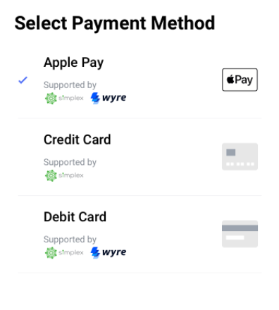 Buy Bitcoin + Other Crypto with Apple Pay. Fast. Easy. Secure.