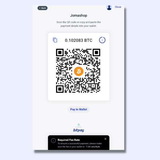 Pay with Crypto from Edge Wallet with BitPay